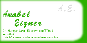 amabel eizner business card